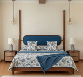 Gharaana Beds Aqua 100% Solid Wood Bed